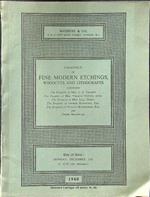 Catalogue of fine modern etchings, woodcuts and lithographs