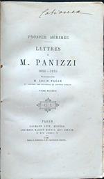 Lettres a M. Panizzi 1850-1870 tome second