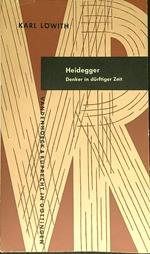 Heidegger Denker in durftiger zeit