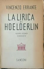 La lirica di Hoelderlin vol. 2. Commento