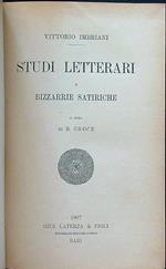 Studi letterari e bizzarrie satiriche