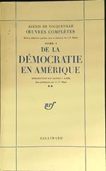 De la democratie en Amerique tome I -  2vv