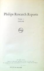 Philips Research Reports Vol. 1/1945-6