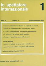 Lo spettatore internazionale 1/gennaio-febbraio 1969