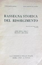 Rassegna storica del Risorgimento fasc V/ Maggio 1940