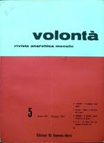 Volontà - Anno XIV n. 5/Maggio 1961