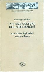 Per una cultura dell'educazione