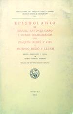 Epistolartio de M. A. Caro y otros colombianos