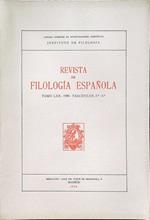 Revista de filologia espanola tomo LXX - 1990 fasciculos 3-4