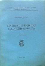 Materiali e ricerche sul Nikah Al-Mut'a I. Fonti imamite