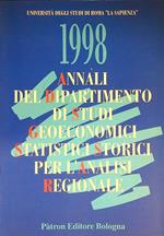 1998 Annali del Dipartimento di Studi Geoeconomici Statistici Storici per l'analisi Regionale