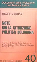 Note sulla situazione politica boliviana