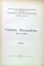 Cartario Alessandrino fino al 1300 - Volume II