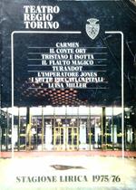 Teatro Regio Torino. Stagione lirica 1975/76