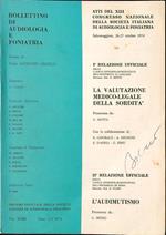 Bollettino di audiologia e foniatria vol. XXIII fasc. 1-2/1974