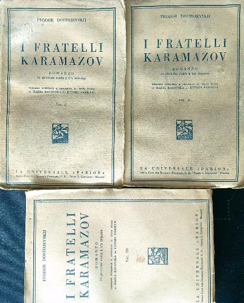 I fratelli Karamazov 3 vv. - Feodor Dostojevskij - Libro Usato - Barion 