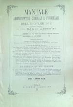 Manuale degli amministratori comunali e provinciali e delle opere pie 1891