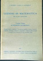 Lezioni di matematica per allievi ingegneri vol. I