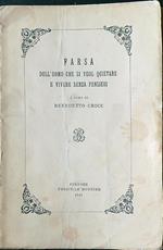 Farsa dell'uomo che si vuol quietare e vivere senza pensieri