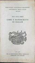 Libri e manoscritti di Haller