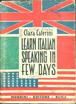 Learn italian speaking in few days