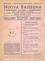 Nuova rassegna di legislazione, dottrina e giurisprudenza N. 15-16/Agosto 1963