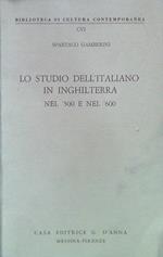 Lo studio dell'italiano in Inghilterra nel '500 e nel '600