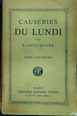 Causeries du lundi tome troisieme