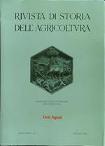 Rivista di storia dell'agricoltura n.1 giugno 1996