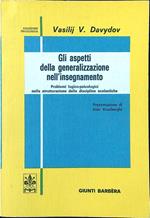 Gli aspetti della generalizzazione nell'insegnamento