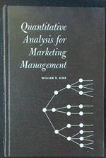 Quantitative analysis for marketing management
