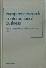 European research in international business