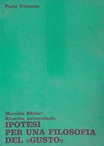 Ipotesi per una filosofia del gusto