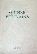 Quinze ecrivains