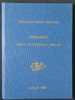 Annuario anno accademico 1986-87