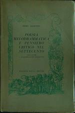 Poesia melodrammatica e pensiero critico nel settecento