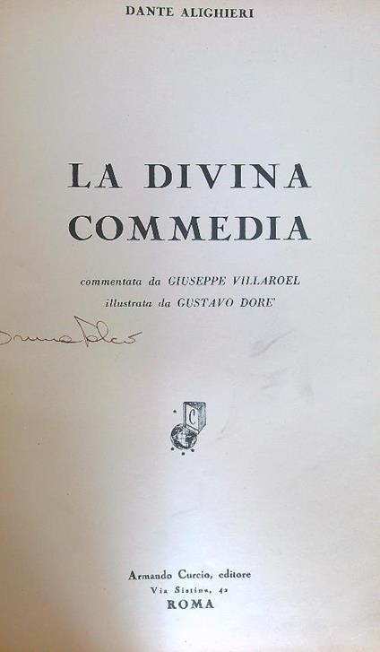 La divina commedia Dante Alighieri Libro Usato Armando