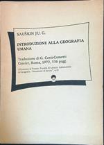 Introduzione alla geografia umana