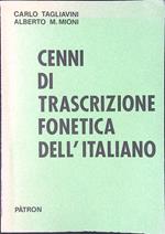 Cenni di trascrizione fonetica dell'italiano