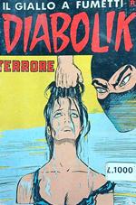 Il giallo a fumetti Diabolik - Terrore