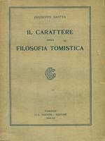 Il carattere della filosofia tomistica