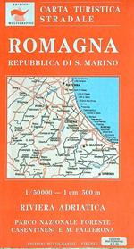 Romagna. Repubblica di S. Marino. Cartina