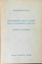 Avviamento allo studio della filosofia antica