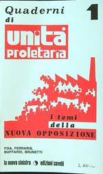 Quaderni di Unità Proletaria n. 1 - I temi della nuova opposizione