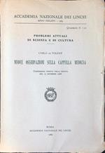 Nuove osservazioni sulla cappella medicea. Conferenza del 15 dicembre 1968