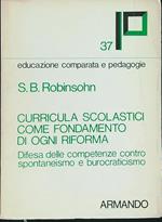 Curricula scolastici come fondamento di ogni riforma