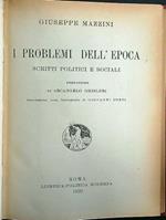 I problemi dell'epoca