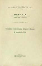 Ricostruzione e interpretazione del pensiero filosofico di Leonardo da Vinci