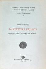 La scrittura inquieta. Una introduzione all'opera di Roland Barthes