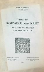 Time in Rousseau and Kant: An Essay on French Pre-romanticism